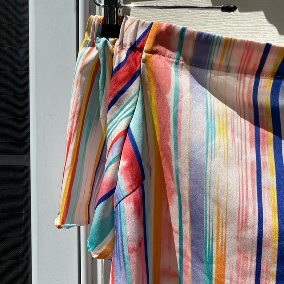 Do + Be striped off the shoulder blouse small - Picture 2 of 7